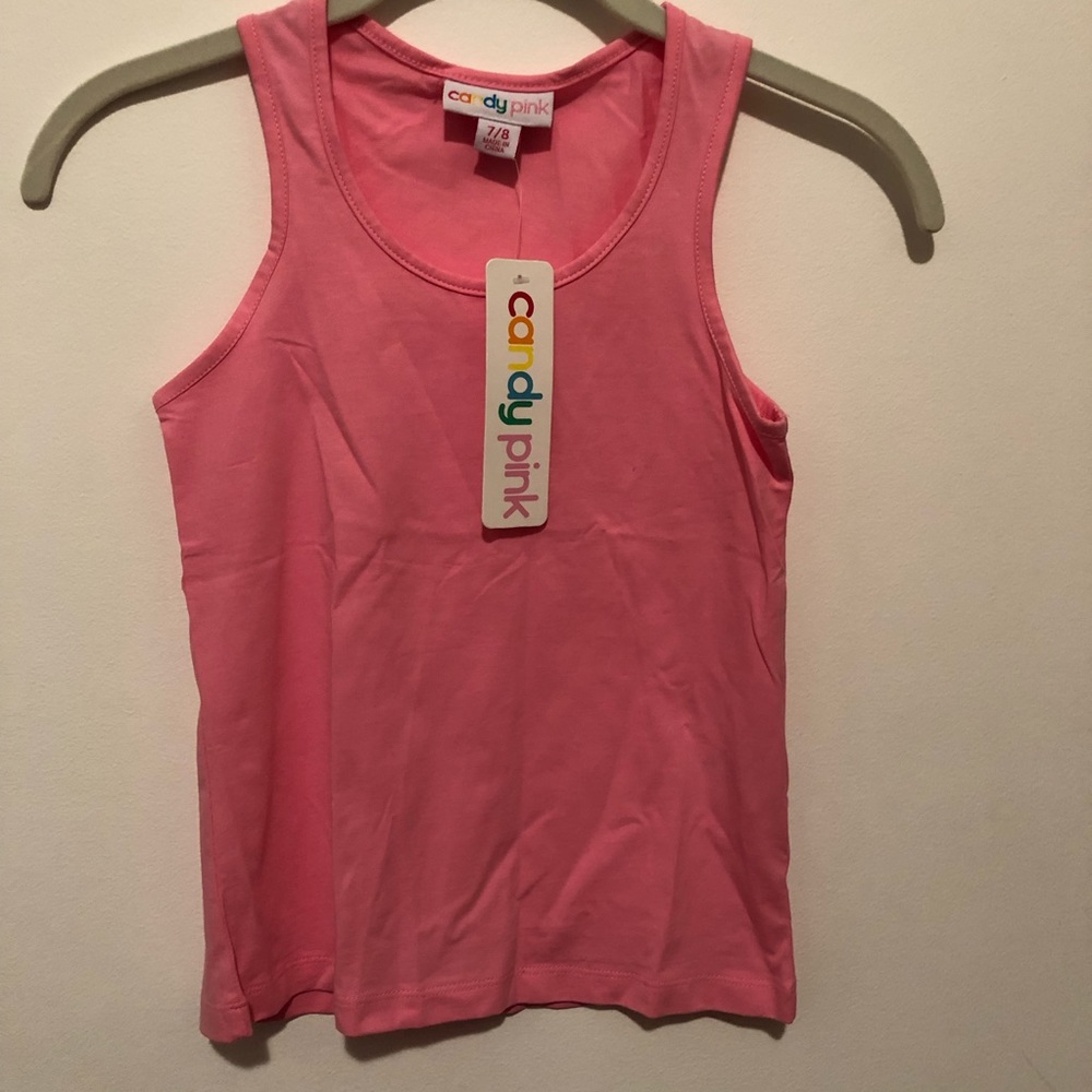 Girls 8 Summer Pink Tank Top size 8